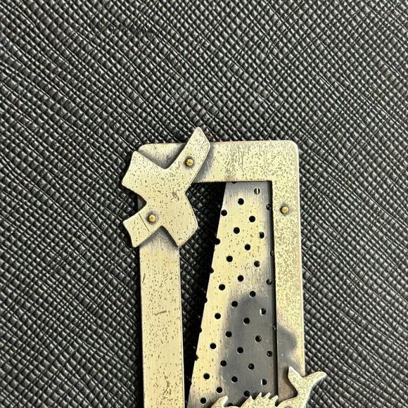 RZM Sterling Signed Abstract Rectangular Brooch - Picture 3 of 9